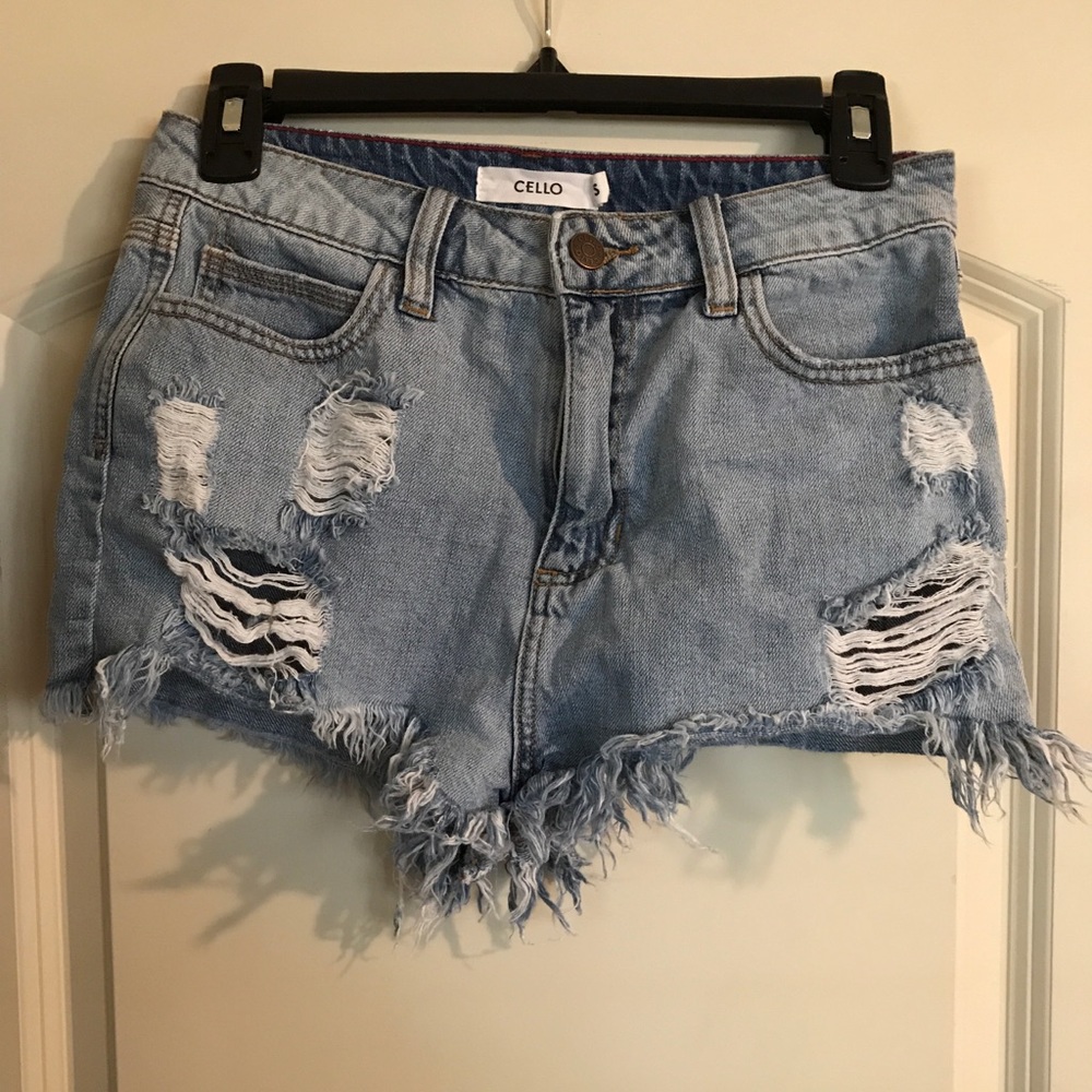 jean shorts-high rise